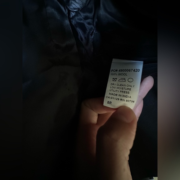 DKNY boys size 8 blazer and suit pants set 100% wool with button up shirt - Picture 3 of 10